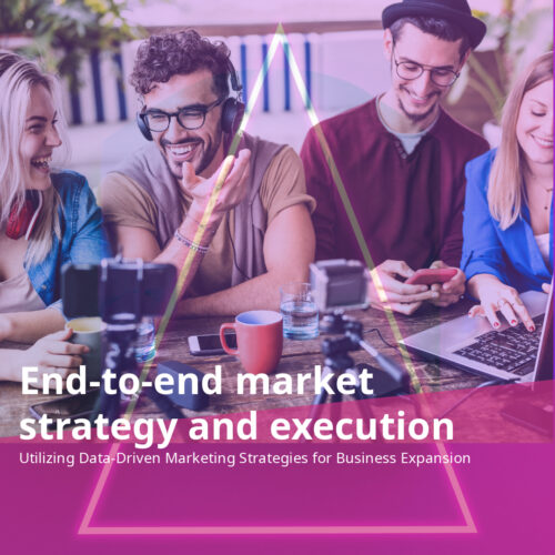 Diagram illustrating the phases of end-to-end market strategy and execution, showcasing strategic planning and implementation.