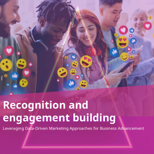 Graphic illustrating methods for fostering recognition and engagement among employees or community members.